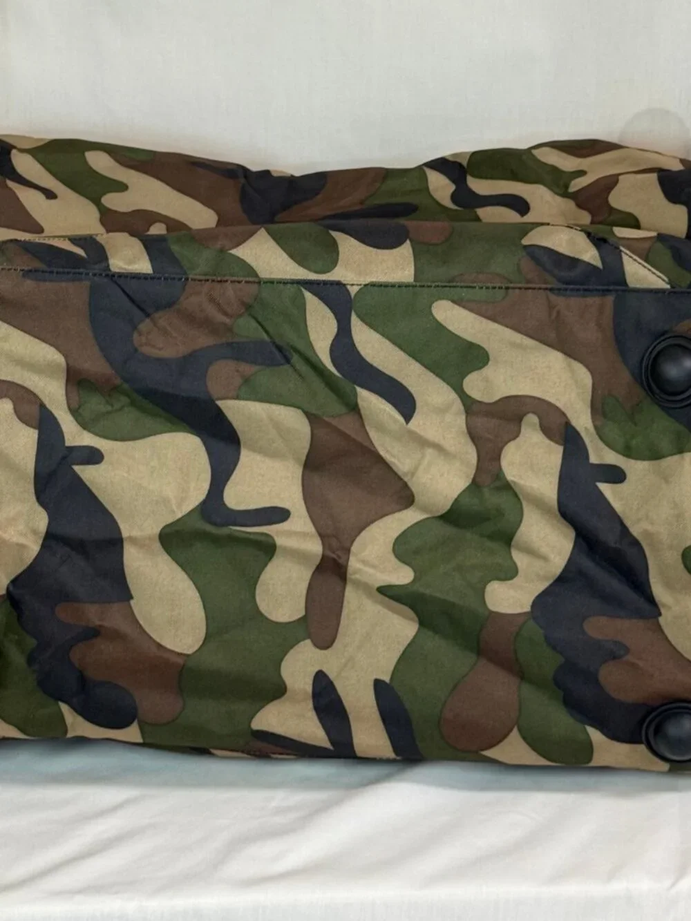 NWT Vintage Reebok Large Duffel Gym Carry On Weekender Travel Bag - Camouflage